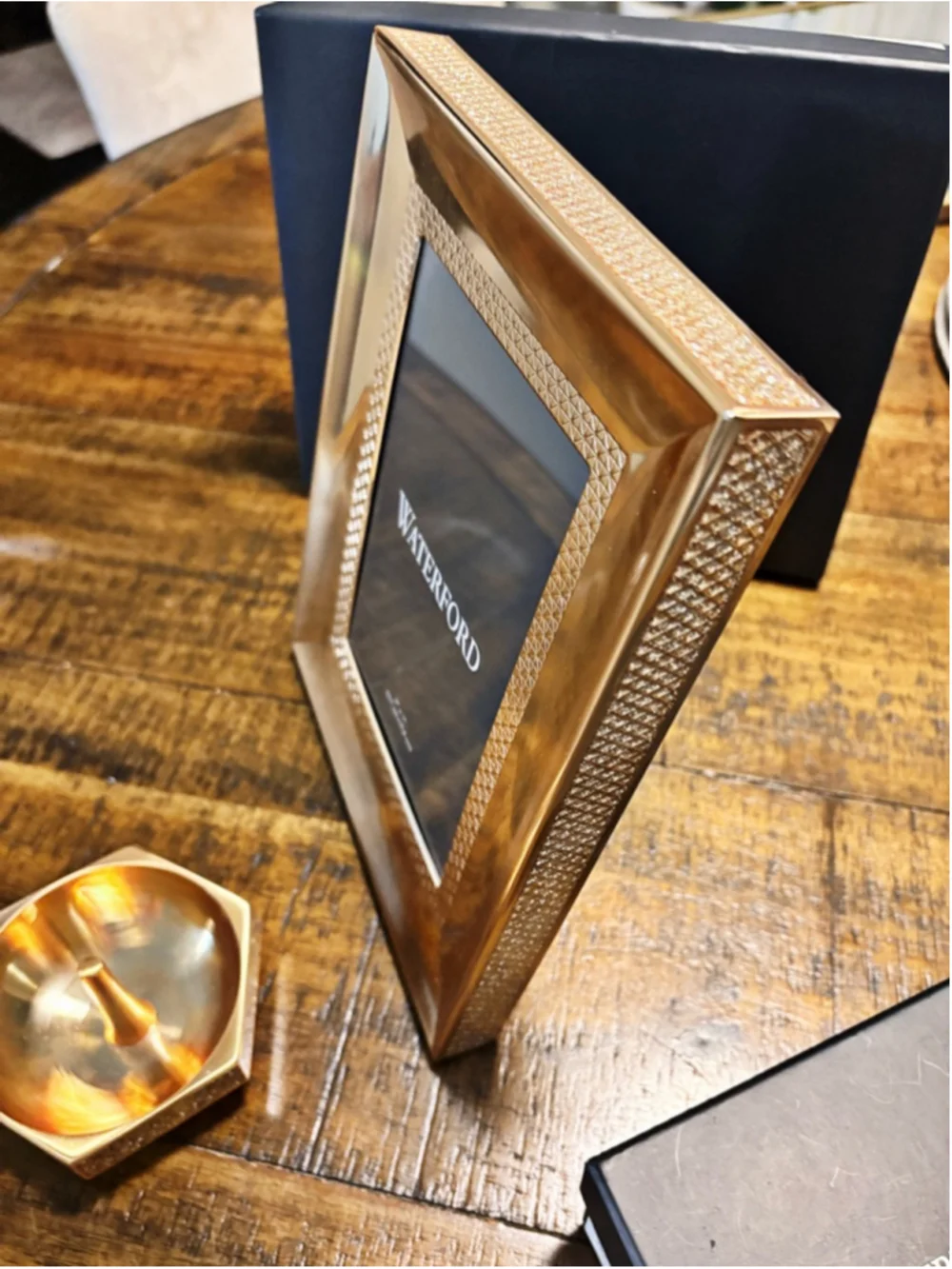 Waterford New Lismore Diamond Gold Home Decor Frame
